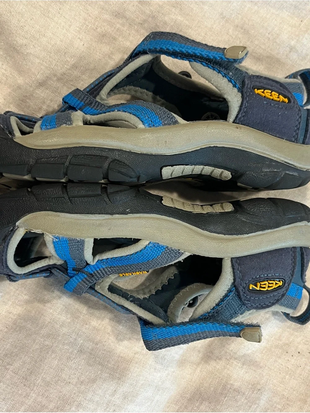 KEEN Kids Closed-Toe Sport Sandals in Blue and Navy - Lightweight Active Sandal